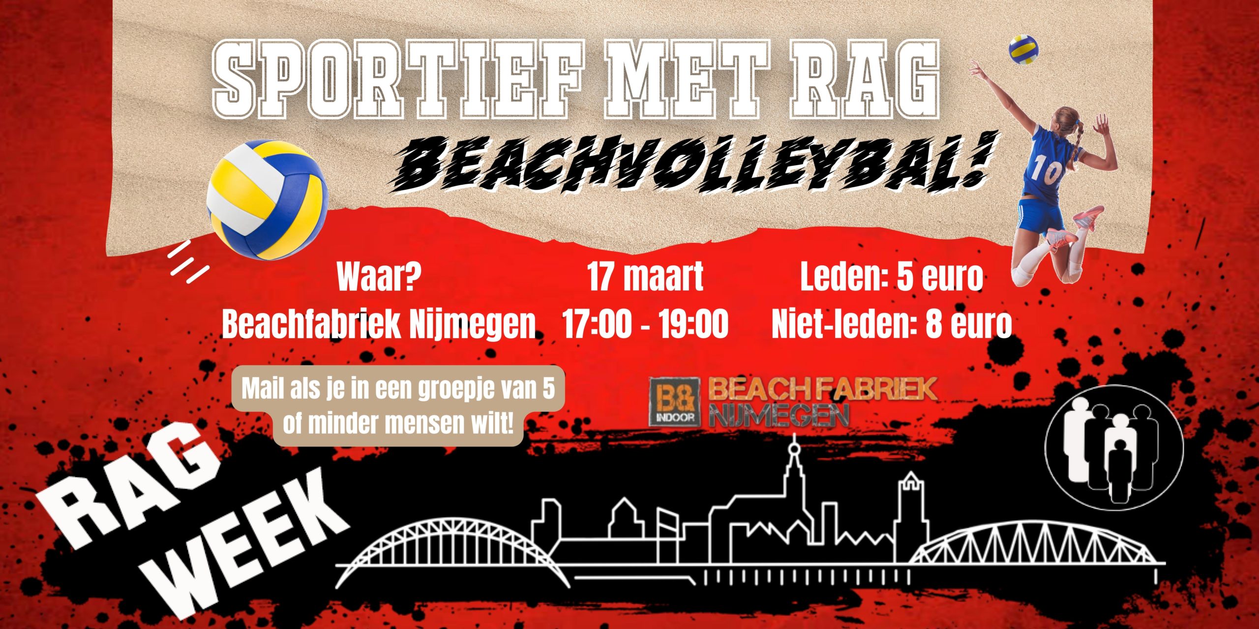 Sportief met RAG: Beachvolleybal & footvolley toernooi